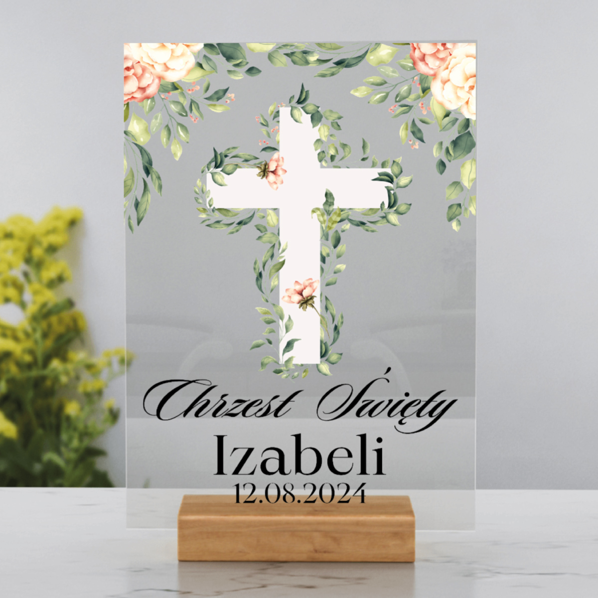Chrzest Święty - tabliczka