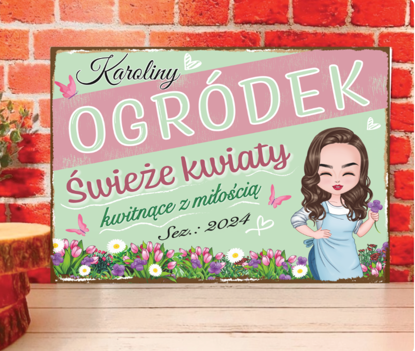 Ogródek - świeże kwiaty kwitnące miłością