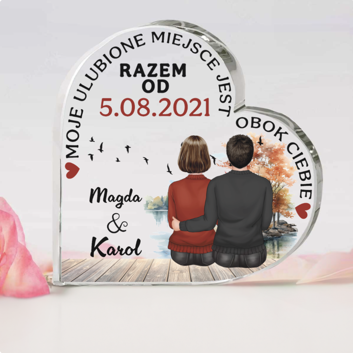 Moje ulubione miejsce jest obok Ciebie - Serce