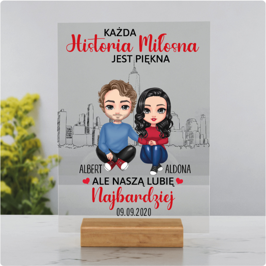 Najbardziej lubię naszą - Tabliczka akrylowa